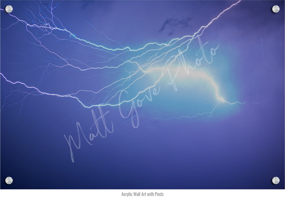 Storm Chasing Wall Art: Intracloud Monsoon Lightning