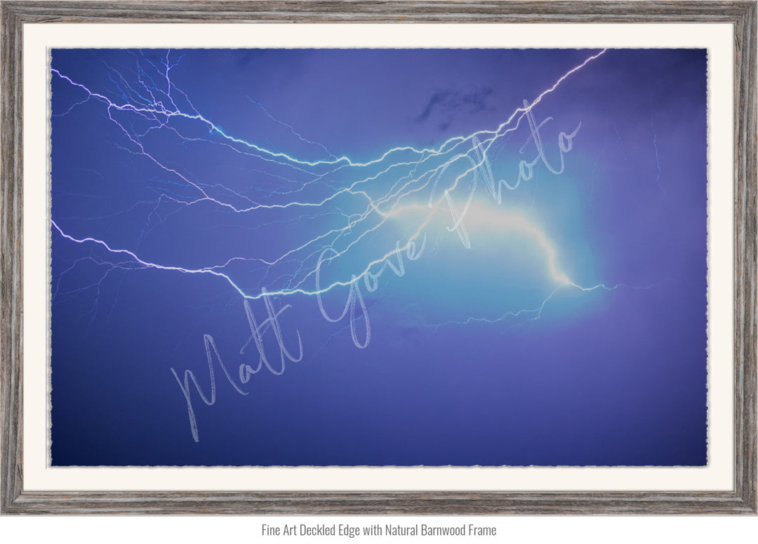 Storm Chasing Wall Art: Intracloud Monsoon Lightning