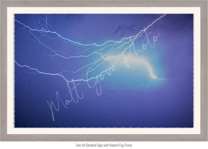 Storm Chasing Wall Art: Intracloud Monsoon Lightning