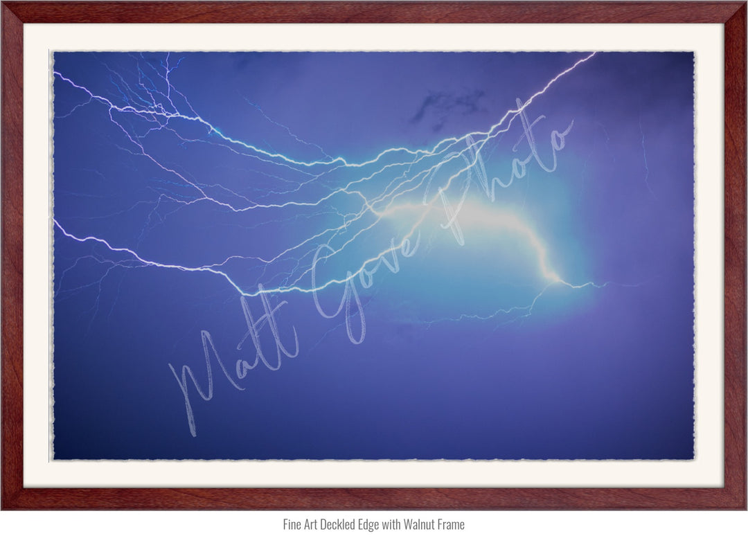 Storm Chasing Wall Art: Intracloud Monsoon Lightning