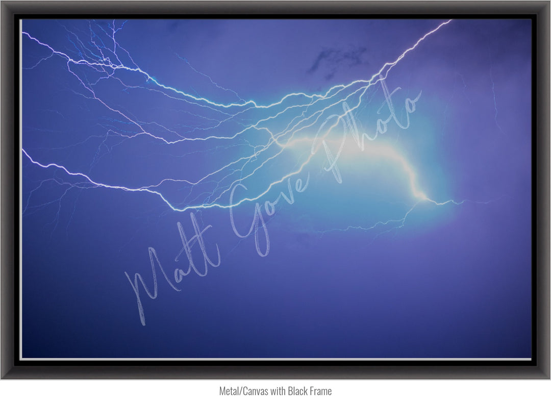 Storm Chasing Wall Art: Intracloud Monsoon Lightning