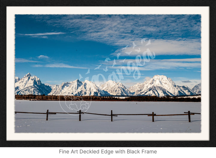 Winter in the Tetons Wall Art