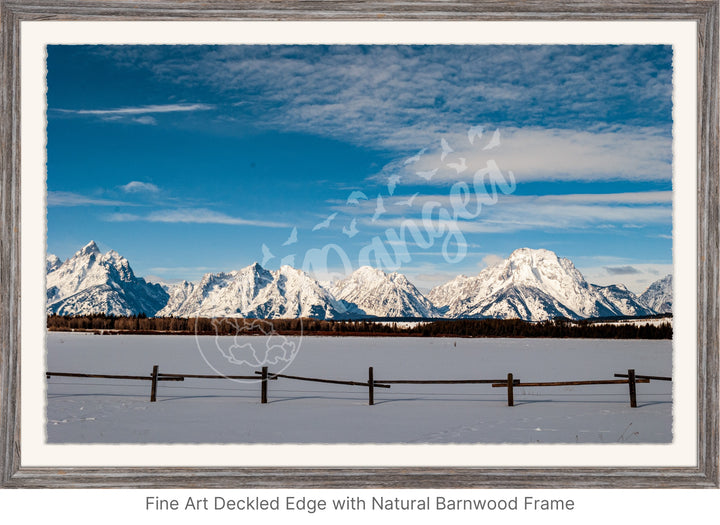 Wall Art: Snowy Morning in the Tetons