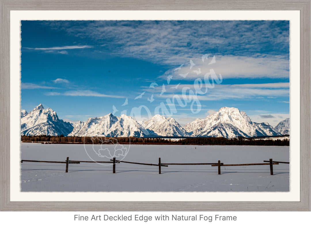 Winter in the Tetons Wall Art