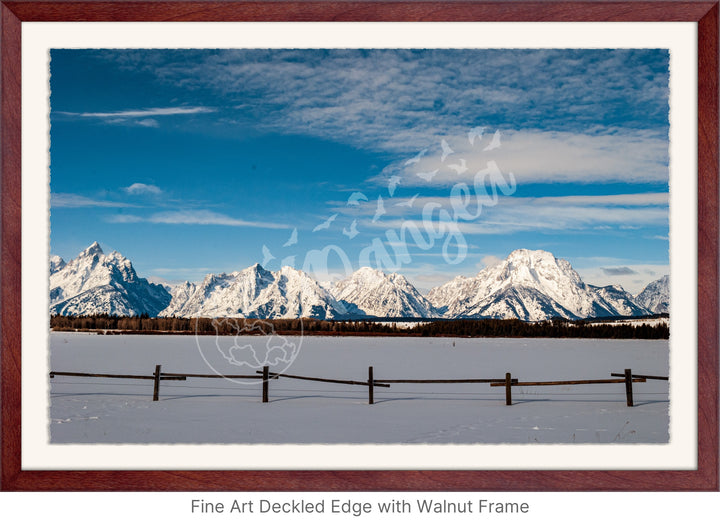 Wall Art: Snowy Morning in the Tetons