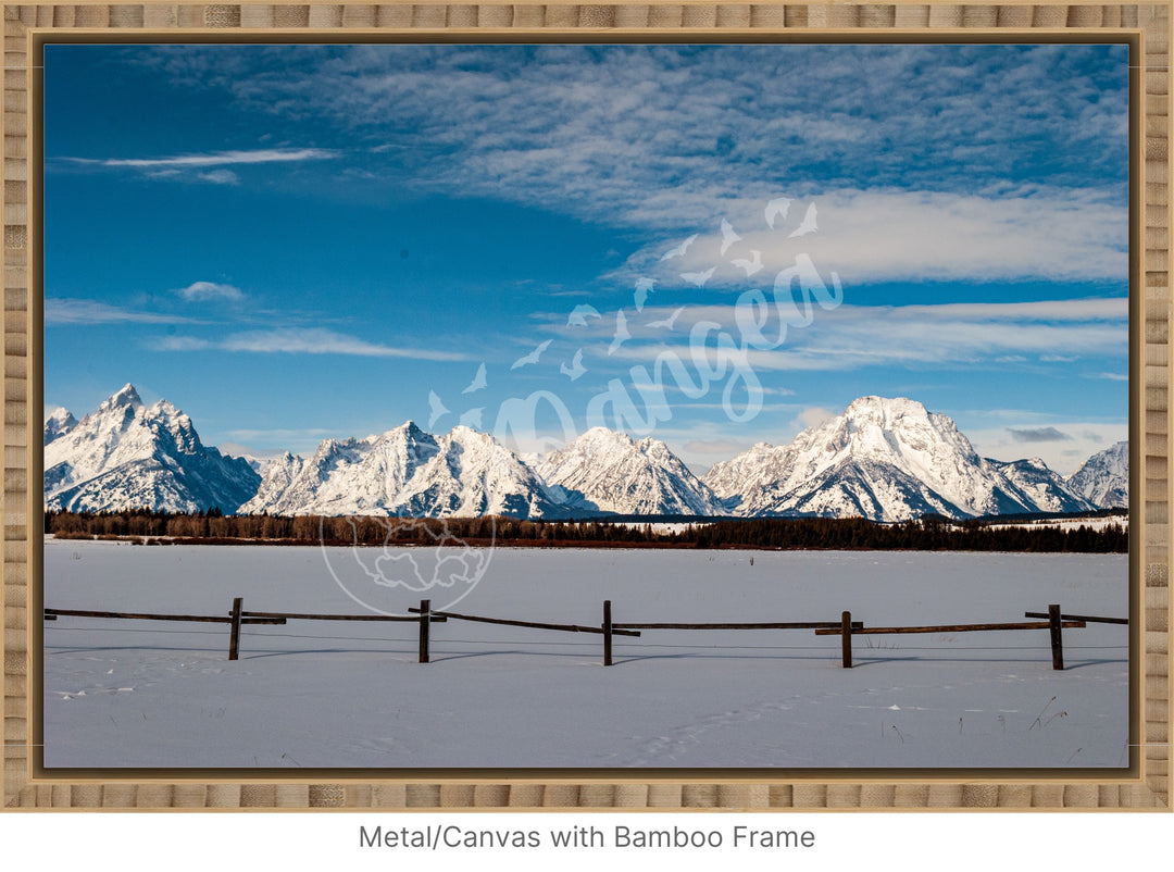 Wall Art: Snowy Morning in the Tetons