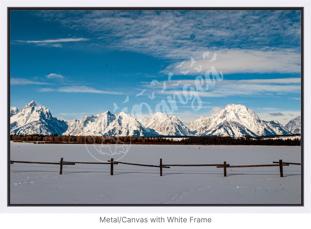 Wall Art: Snowy Morning in the Tetons