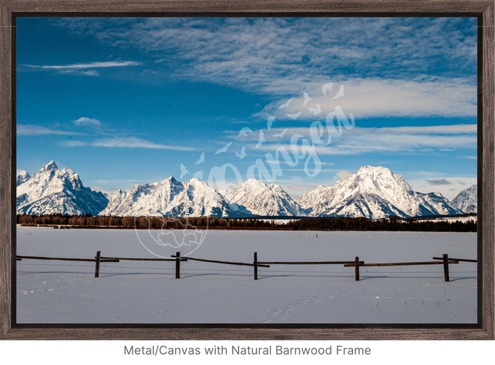 Wall Art: Snowy Morning in the Tetons