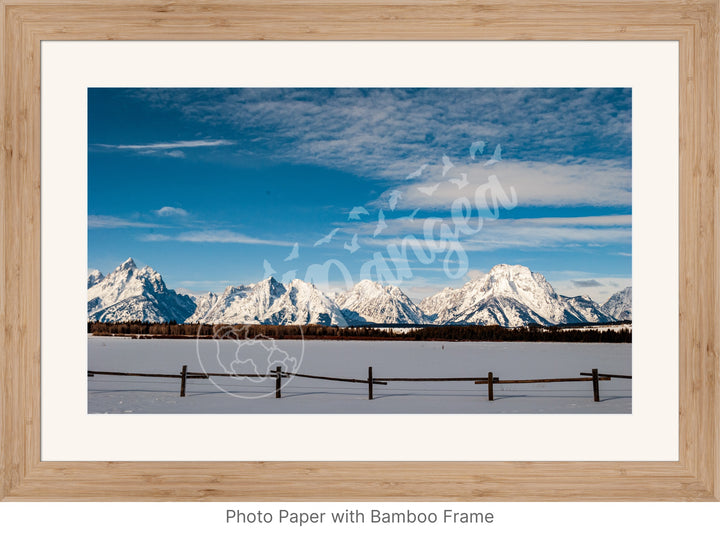 Winter in the Tetons Wall Art