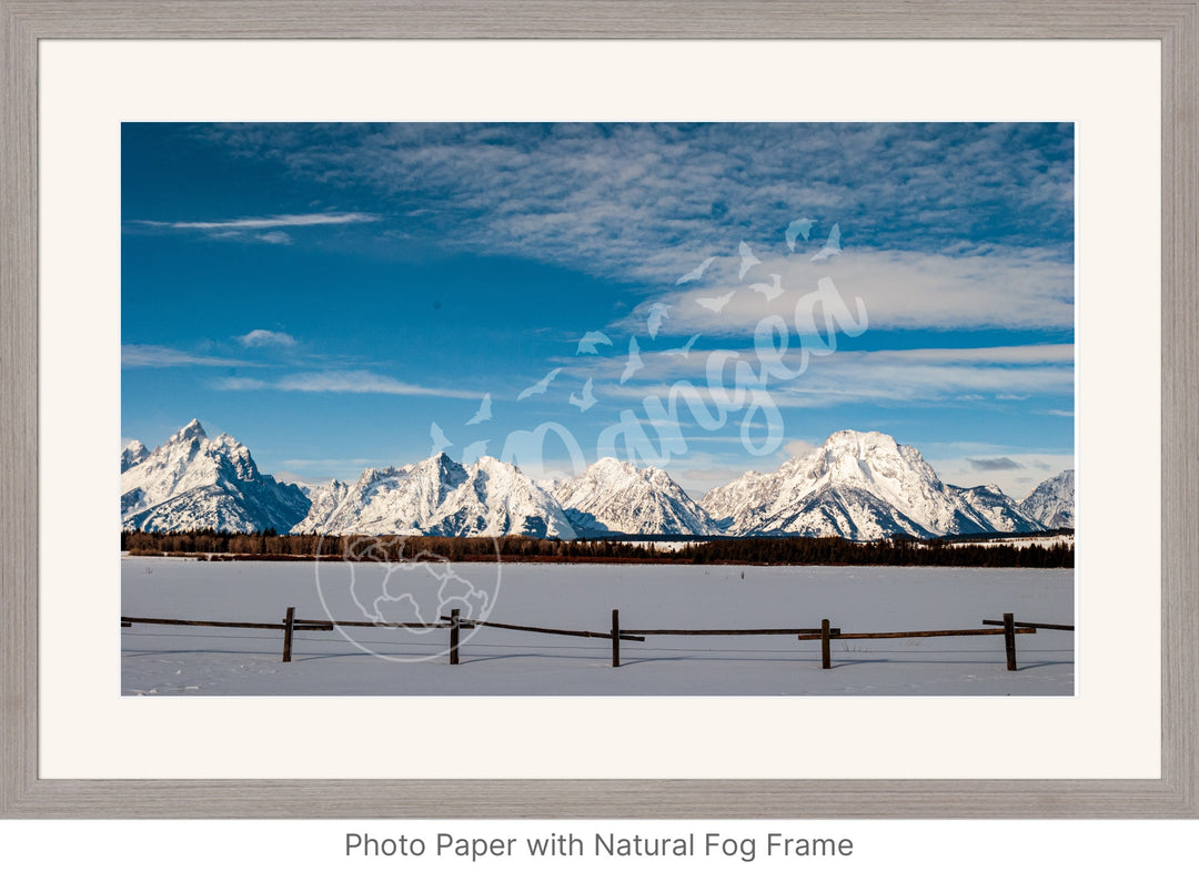 Wall Art: Snowy Morning in the Tetons