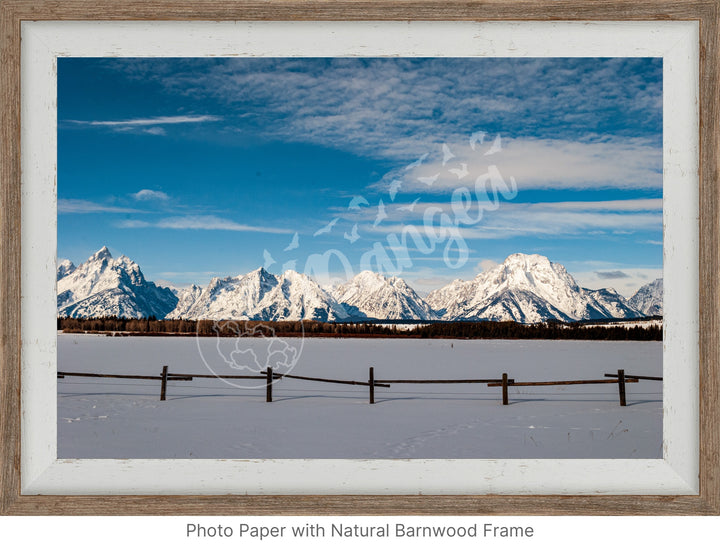 Winter in the Tetons Wall Art