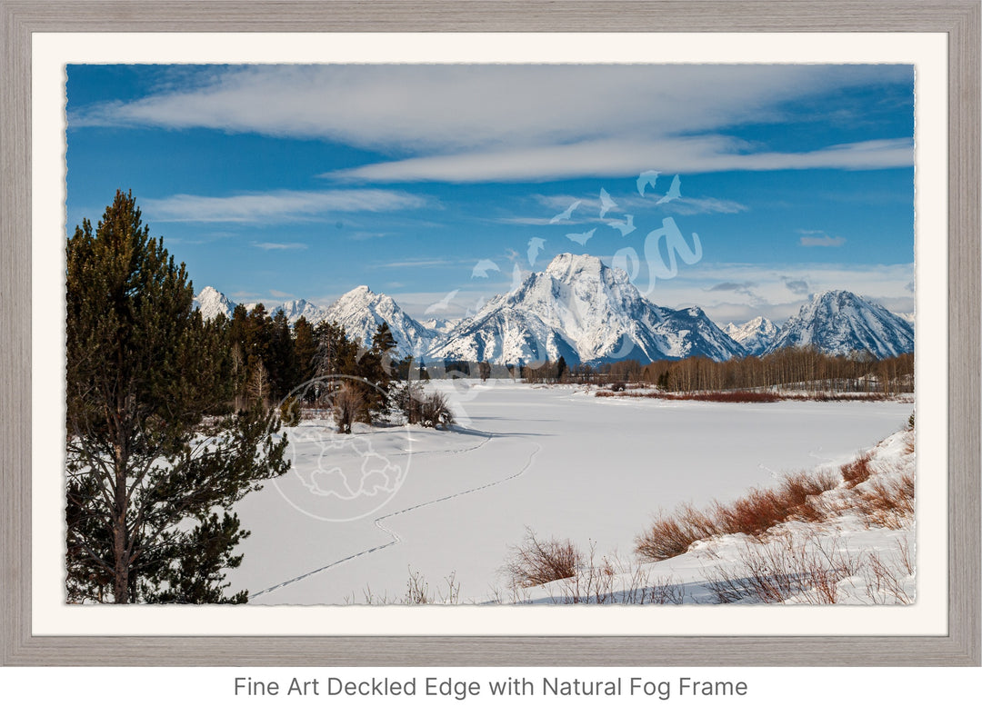 Pristine Grand Teton Snowfall Wall Art