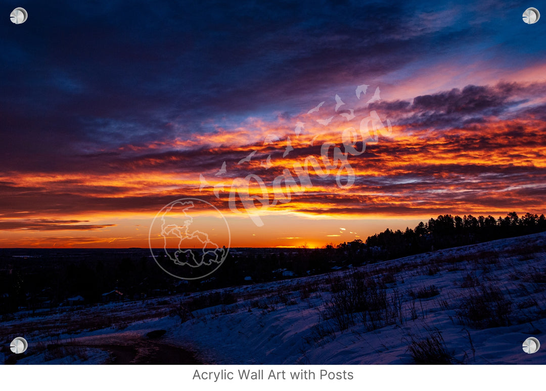 Sunrise Wall Art: Colorado's Fire and Ice