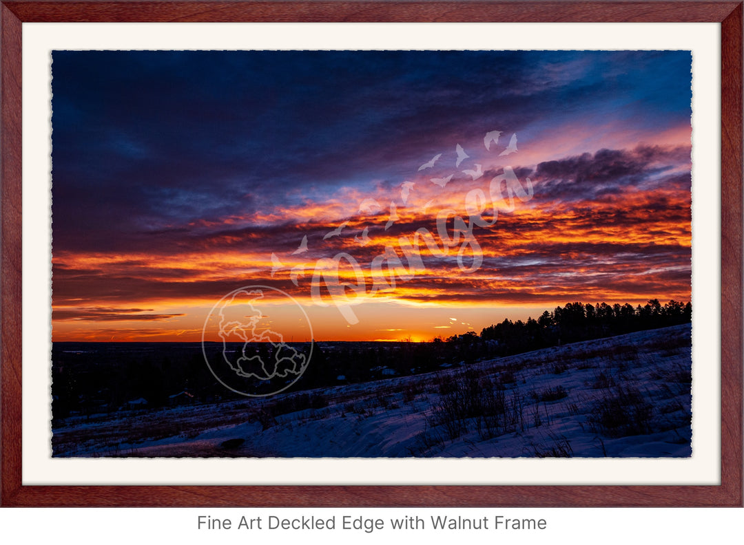 Sunrise Wall Art: Colorado's Fire and Ice