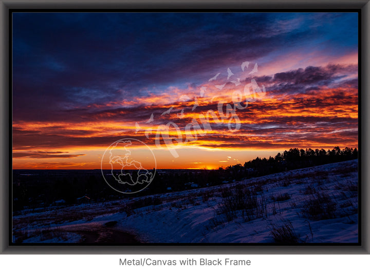 Sunrise Wall Art: Colorado's Fire and Ice