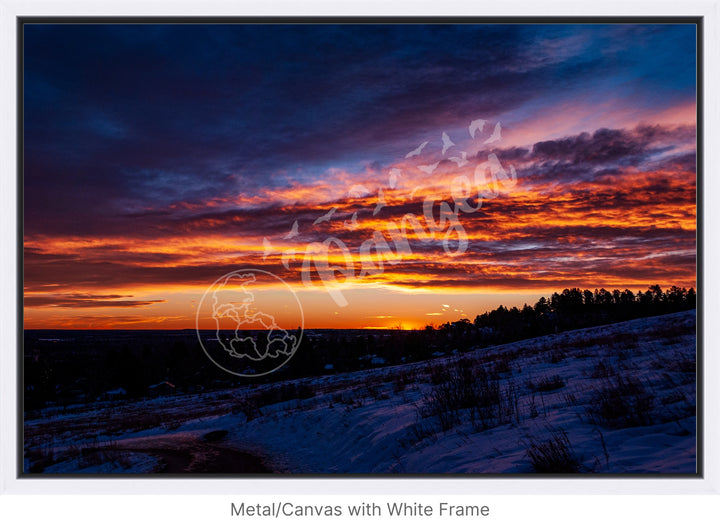 Sunrise Wall Art: Colorado's Fire and Ice