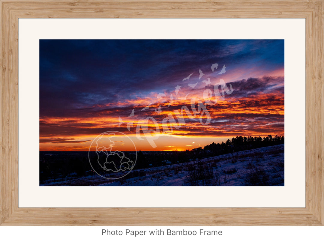 Sunrise Wall Art: Colorado's Fire and Ice