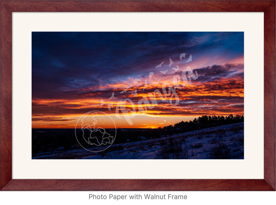 Sunrise Wall Art: Colorado's Fire and Ice