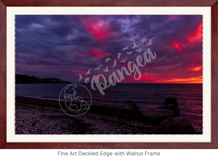 Wall Art: Streaks of Fire in the Sky