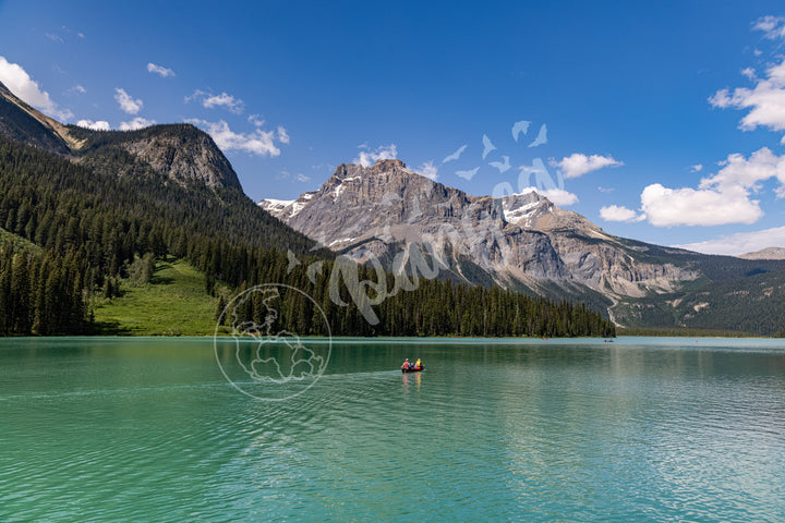 Wall Art: Emerald Lake Canoers