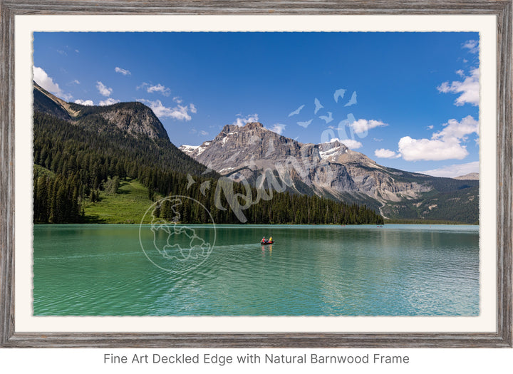 Wall Art: Emerald Lake Canoers