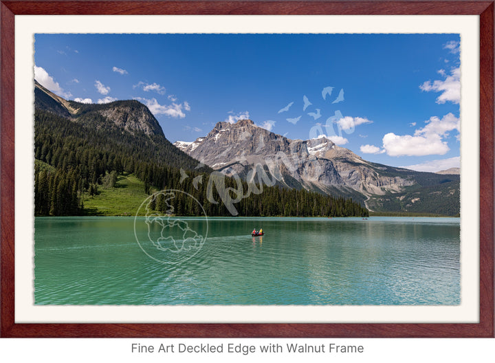 Wall Art: Emerald Lake Canoers