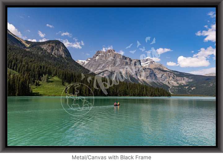 Wall Art: Emerald Lake Canoers