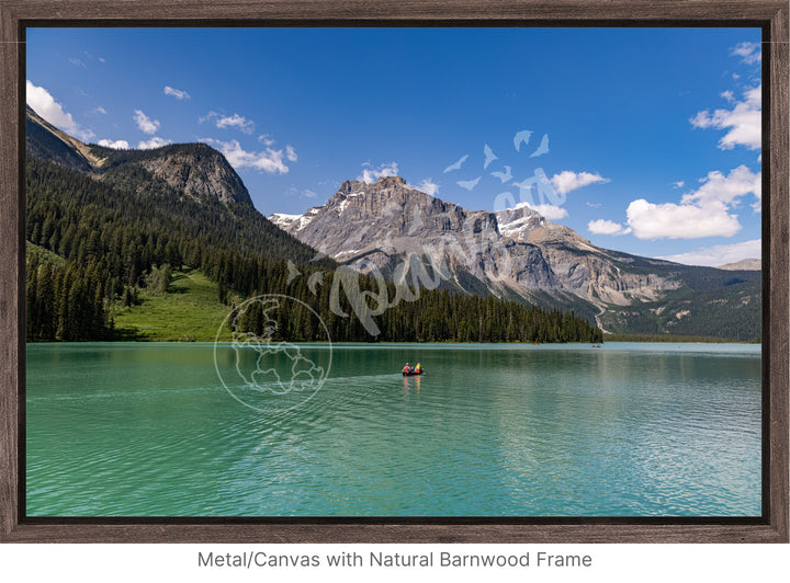 Wall Art: Emerald Lake Canoers