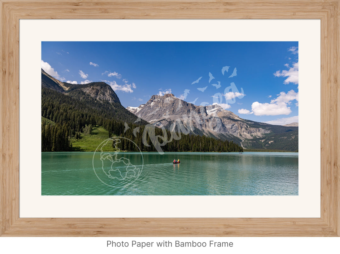 Wall Art: Emerald Lake Canoers