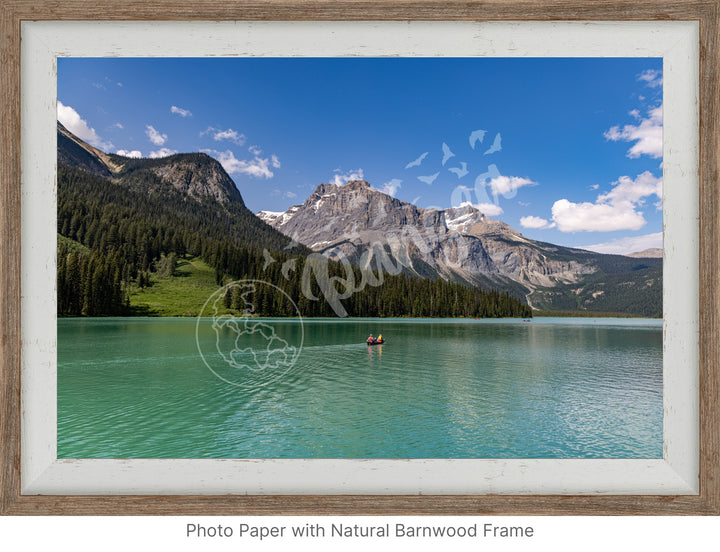 Wall Art: Emerald Lake Canoers