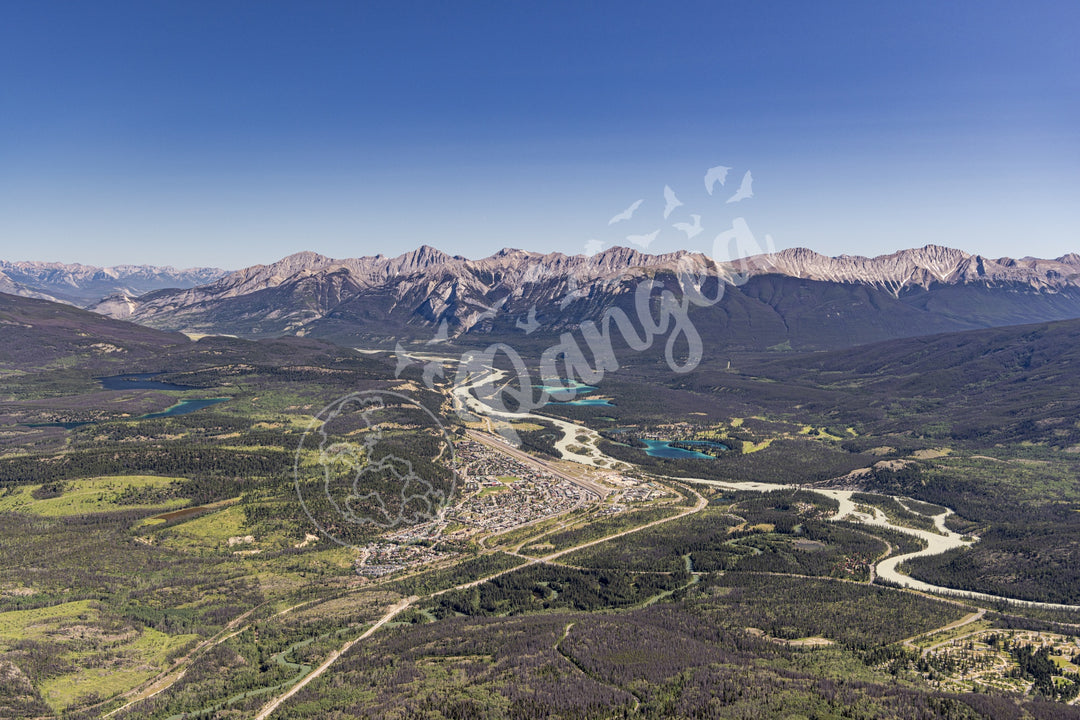 National Parks Wall Art: Jasper Aerial
