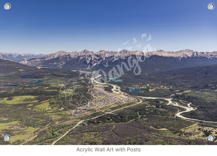 National Parks Wall Art: Jasper Aerial