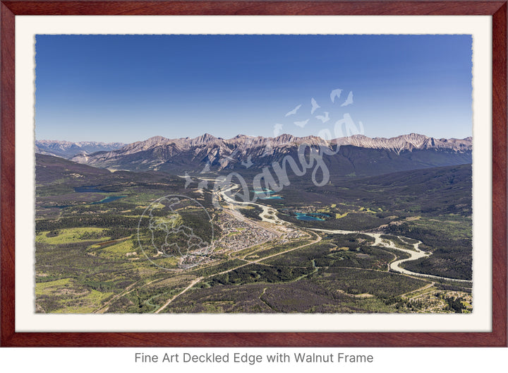 National Parks Wall Art: Jasper Aerial