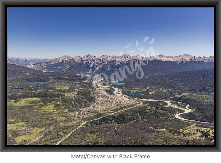 National Parks Wall Art: Jasper Aerial