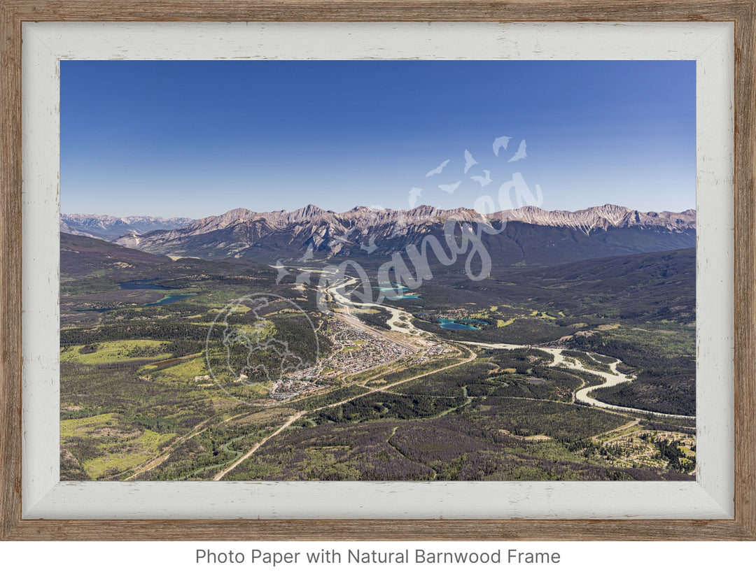 National Parks Wall Art: Jasper Aerial