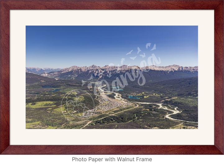 National Parks Wall Art: Jasper Aerial