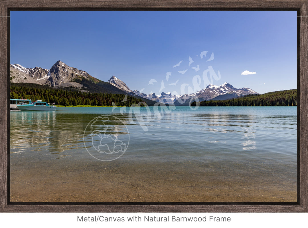 Jasper National Park Wall Art: Summer on Maligne Lake