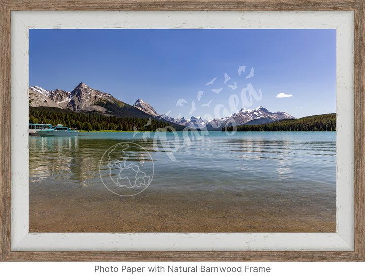 Jasper National Park Wall Art: Summer on Maligne Lake