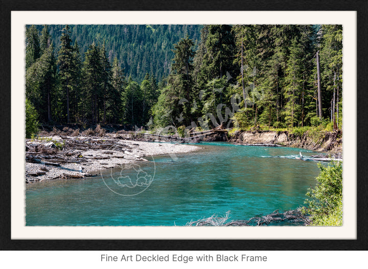 Wall Art: Glittering Glacial River