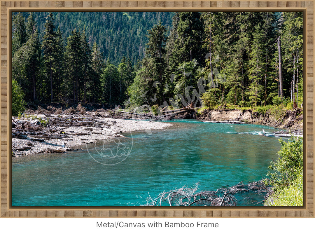 Glittering Glacial River Wall Art