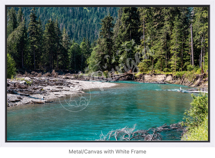 Glittering Glacial River Wall Art