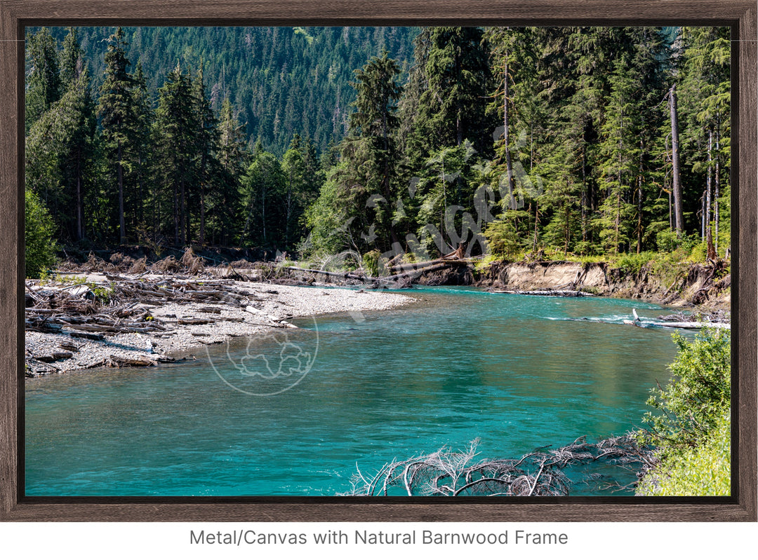 Wall Art: Glittering Glacial River