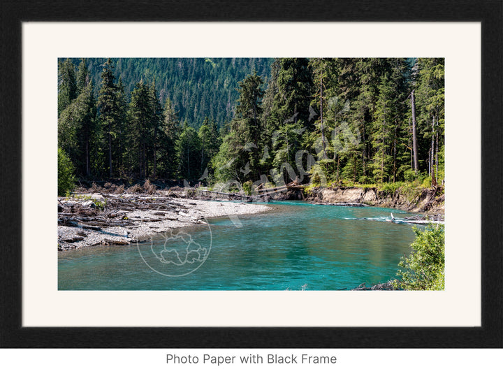 Glittering Glacial River Wall Art