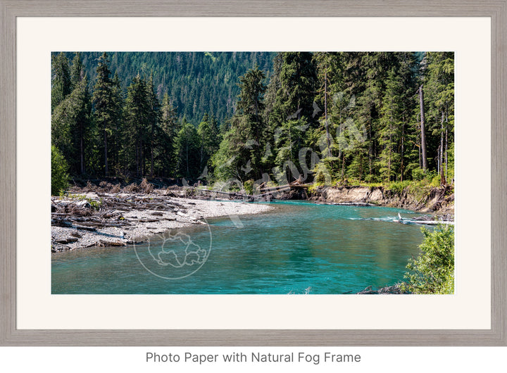 Glittering Glacial River Wall Art