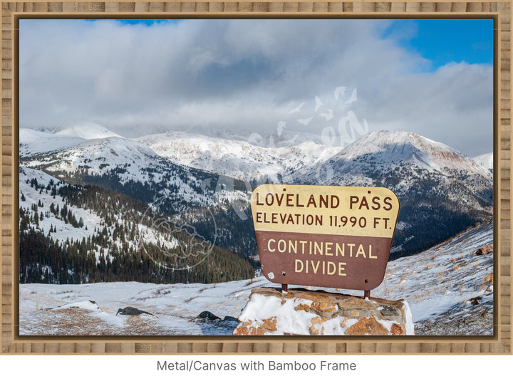 Wall Art: Atop the Continental Divide in Colorado