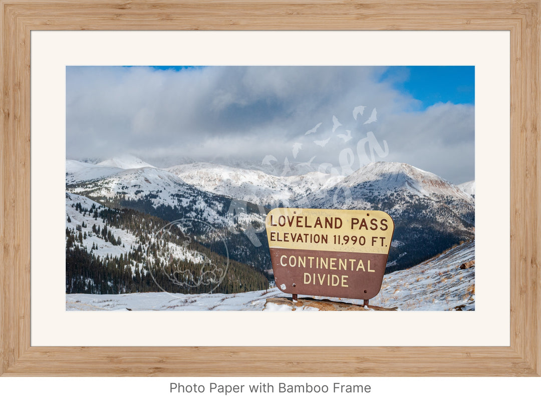 Wall Art: Atop the Continental Divide in Colorado