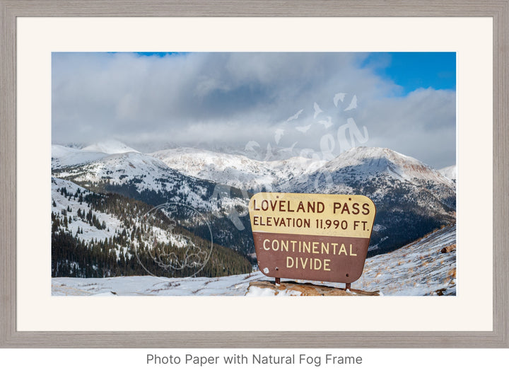 Wall Art: Atop the Continental Divide in Colorado