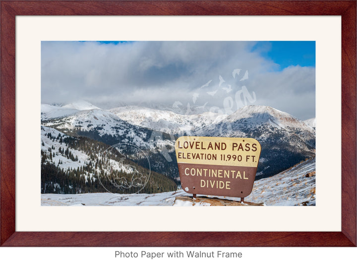 Wall Art: Atop the Continental Divide in Colorado