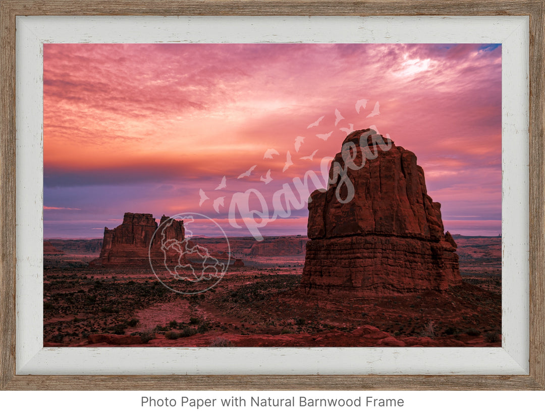 Arches National Park Wall Art: Winter Sunrise