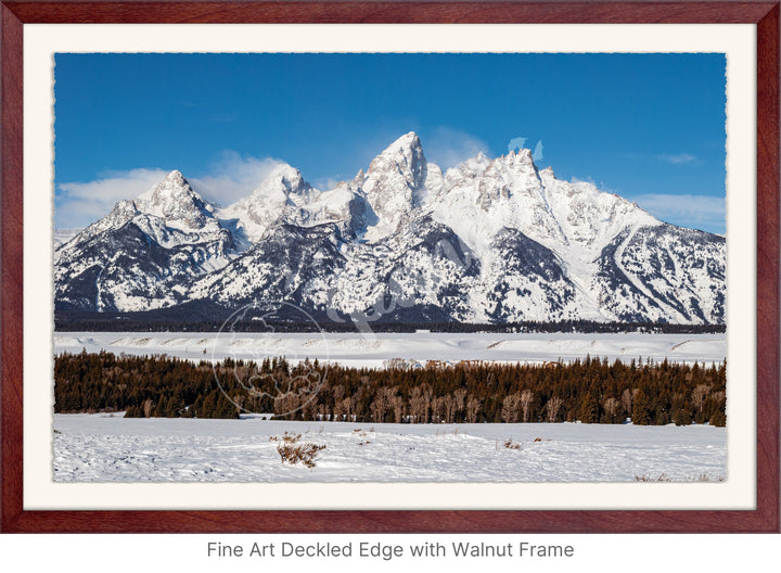 Wall Art: Winter in the Tetons